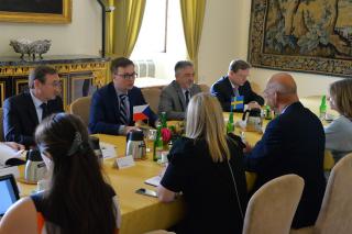 Pracovní návštěva švédského ministra pro evropské záležitosti Hanse Dahlgrena v České republice