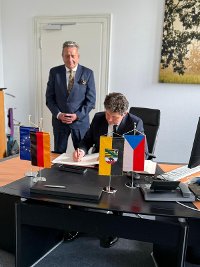 Nástupní návštěva velvyslance v Magdeburku