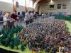 Rekonstrukce bitvy u Kresčaku pomocí figurek Playmobil.