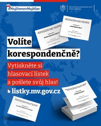 Tisk hlasovacích lístků pro korespondenční hlasování