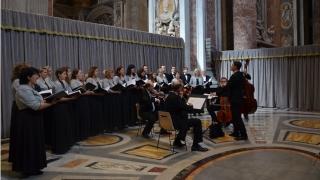 Collegium hortensis doprovází mši v bazilice sv. Petra