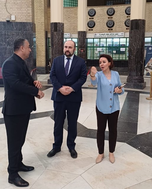 v historické budově bagdádského nádraží