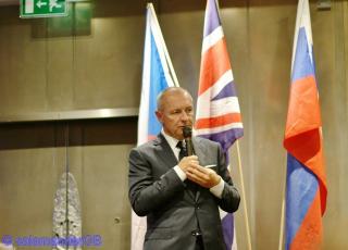 Ambassador Libor Sečka gives a speech at the BCSA Annual dinner 2017