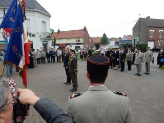 Ceremonie v Neuville-Saint-Vaast.