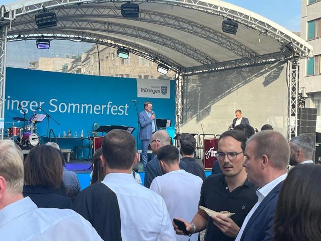 Zu Gast beim Sommerfest der Landesvertretung von Thüringen in Berlin