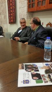With the President of University Dr. Sansur 
