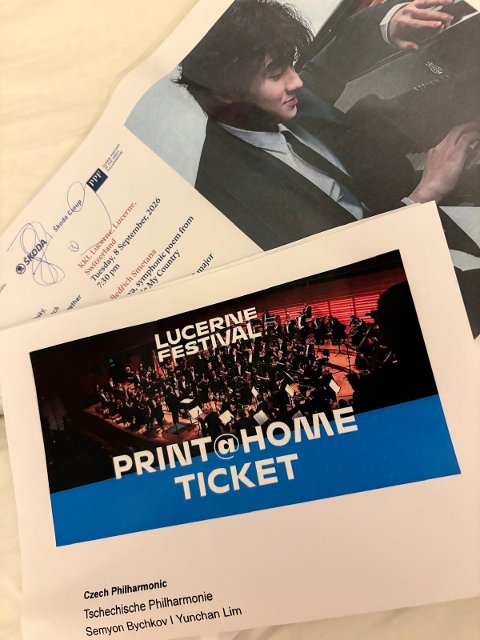 Česká filharmonie vystoupila v Lucernu