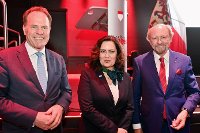 Oberbürgermeister Dr. S. Keller, Generalkonsulin K. Larischová, Jonges-Präsident Dr. R. Hahlhege 