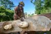 Woodcarver from Gabon