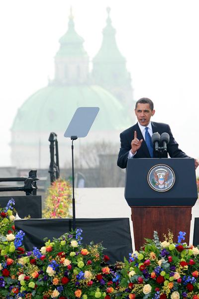 US President Barack Obama´s speech in the Czech capital