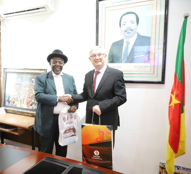 Ambassador with the Deputy Mayor of Douala