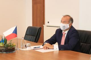  Reception of the Head of the Embassy of the Czech Republic at the Minister of Economy of the Republic of Kosovo