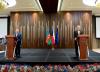 First Deputy Prime Minister Eyyubov and Ambassador Ekert - before opening speeches