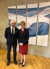 Ambassador Libor Sečka with Nicola Sturgeon, First Minister of Scotland