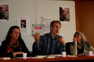 Madame Irena Březná, écrivain et journaliste; Monsieur Laurent Vallance, traducteur et professeur de littératures française et italienne et Madame Marie-France Louis. 
