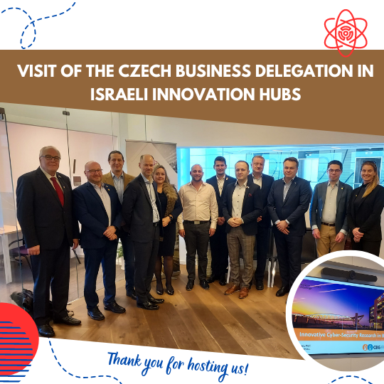 Návštěva české podnikatelské delegace v izraelských inovačních centrech