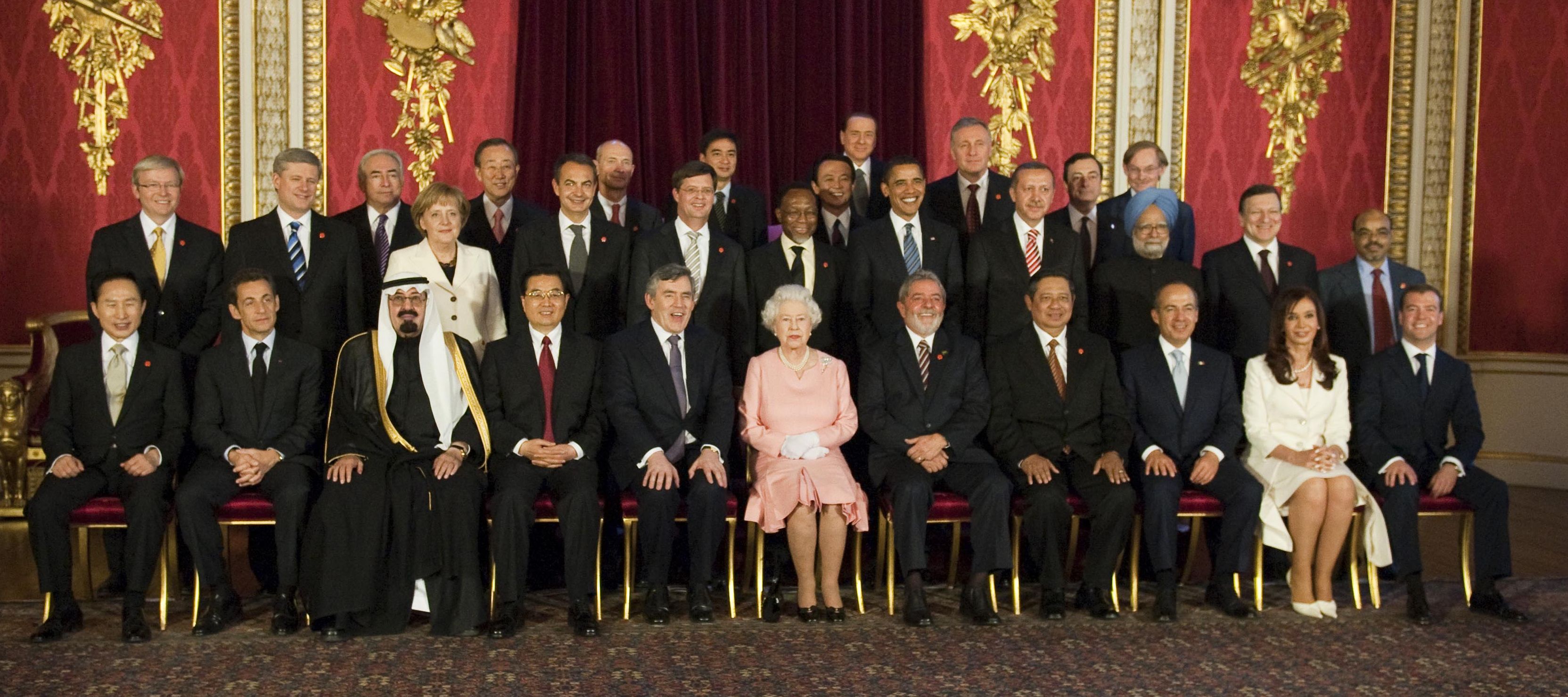HM The Queen and G20 leaders