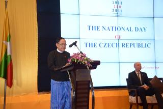 The Guest of Honour - H.E. U Kyaw Tin, Union Minister for International Cooperation 