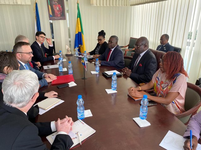 Jednání s místopředsedou vlády Gabonu