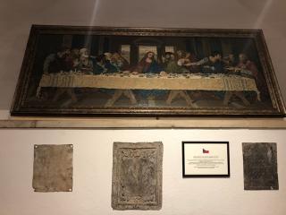 The tapestry of the Last Supper dedicated to the RAF Church in London by Havrlík´s family 