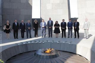 Delegation at Armenian Genocide Memorial