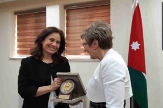 Talks with Jordanian Minister of Energy, H. E. Hala Zawati