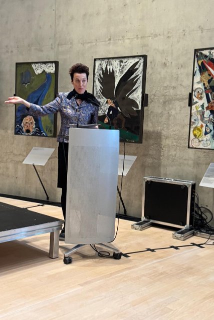 Ředitelka Centre Dürrenmatt Neuchâtel paní Madeleine Betschart