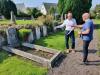 In discussion with Phillip Curran, who maintains the grave of First Lieutenant Václav Jícha in Haddington
