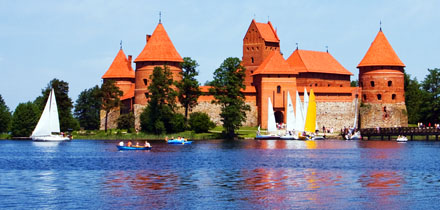 Litva hrad Trakai