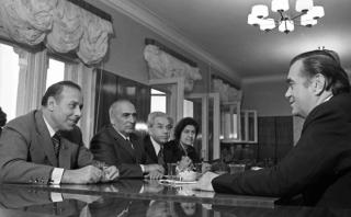 Jednání prvního tajemníka KS ÁzSSR Hejdara Alijeva s ministrem zahraničních věcí ČSSR Bohuslavem Chňoupkem v Baku, 1978