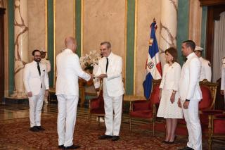 Presentación de cartas credenciales del Embajador de la República Checa Petr Kaván en la República Dominicana