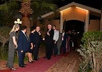 welcoming guests - HE Ambassador of Denmark 