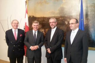 Náměstek Jiří Schneider a náměstek ministra zahraničí Rakouska Michael Linhart
