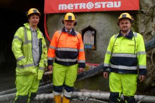 Velvyslanec na stavbě tunelu Metrostavem v západním Norsku