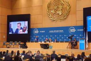 Náměstek Chmelař na Globálním fóru o uprchlících