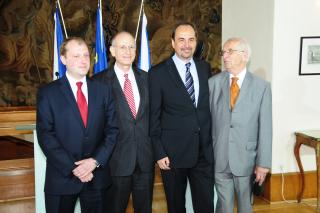 Lukáš Přibyl, Stuart Eizenstat, Jan Kohout, Tomáš Kosta