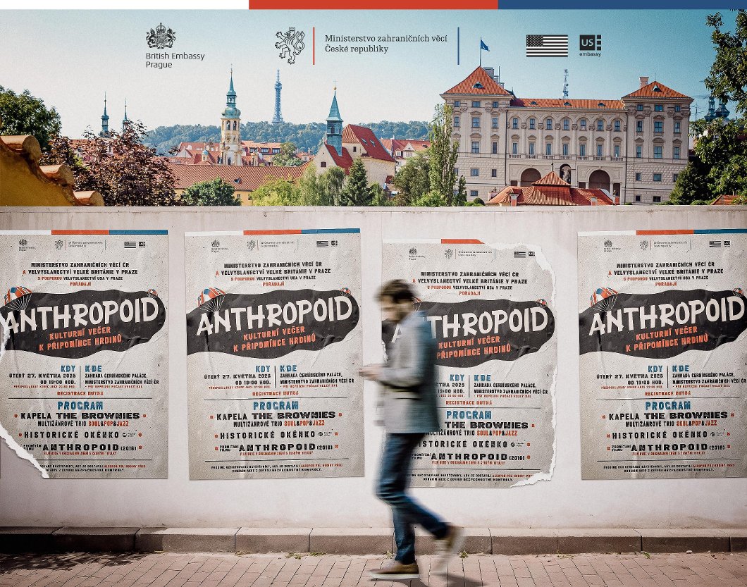 Kulturní večer k připomínce operace Anthropoid v prostorách Černínského paláce
