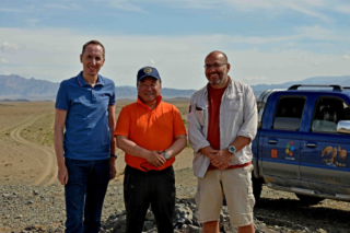 Ambassador Jiří Brodský together with the Governor of Khovd province Dandin Galsandondog and the Director of Prague Zoo, Miroslav Bobek