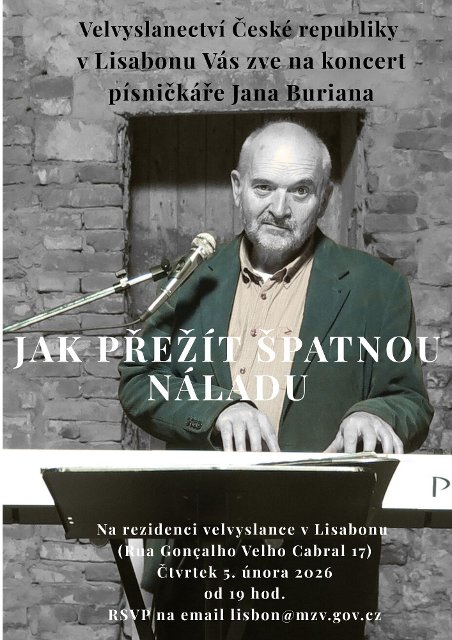 O convite para o concerto de Jan Burian