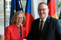Arbeitstreffen des tschechischen Verkehrsministers in Dresden