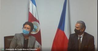 Předání pověřovacích listin prezidentovi Kostariky