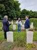 Meeting with forme British military attaché in Prague, Colonel Andrew Shepherd, at Chevington Cemetery.