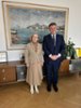 Ředitelka Ukrajinského institutu v Bratislavě Ludmila Verbitska a velvyslanec ČR ve Slovenské republice Rudolf Jindrák