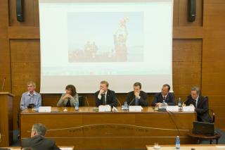 J.Šibík, Ambasciatrice dell'EU L.Argimon-Pistre, P.Bělobrádek, Gran Cancelliere del S.M.O.M. A.Boeselager, Presidente del SIOI F.Frattini