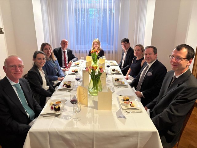 Le dîner commun à l’Ambassade de la République tchèque au Luxembourg