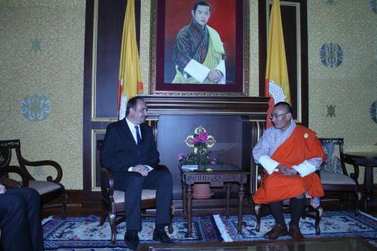 Ministr Jan Kohout v Bhútánu