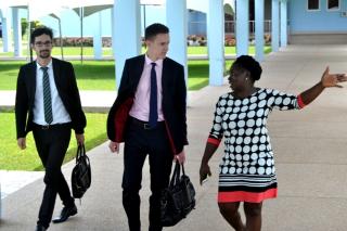 Czech Diplomats Jaroslav Zukerstein and Ondrej Wagner had the opportunity to tour the Campus