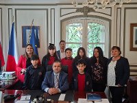 Visita de alumnos Escuela Republica Checa Peňaflor en la Embajada