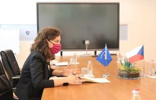 Reception of the Head of the Embassy of the Czech Republic at the Minister of Economy of the Republic of Kosovo