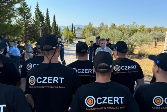 Ο Πρέσβης Ivo Silhavy καλωσόρισε τους Τσέχους πυροσβέστες